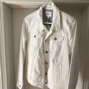 White jean jacket
